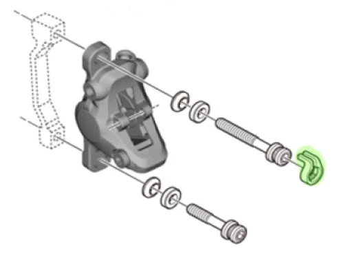 Shimano Sicherungsring Für Bremssattelschraube – Bild 2